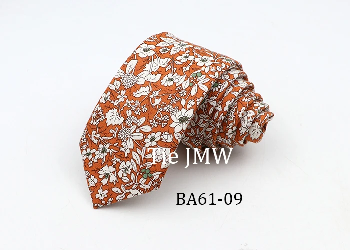 Floral Ties For Men Skinny Cotton Neck Tie For Wedding Casual Mens Women Necktie Classic Suits Dress Flower Print Tie Men Gift