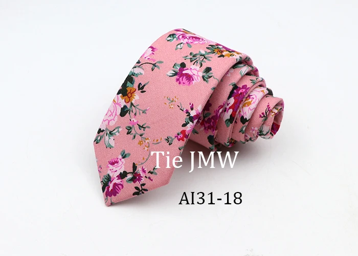 Floral Ties For Men Skinny Cotton Neck Tie For Wedding Casual Mens Women Necktie Classic Suits Dress Flower Print Tie Men Gift