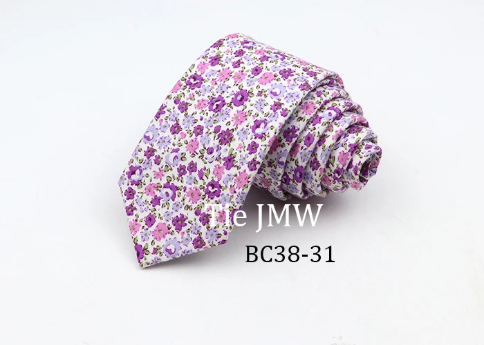 Floral Ties For Men Skinny Cotton Neck Tie For Wedding Casual Mens Women Necktie Classic Suits Dress Flower Print Tie Men Gift