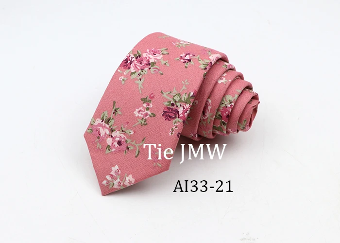 Floral Ties For Men Skinny Cotton Neck Tie For Wedding Casual Mens Women Necktie Classic Suits Dress Flower Print Tie Men Gift