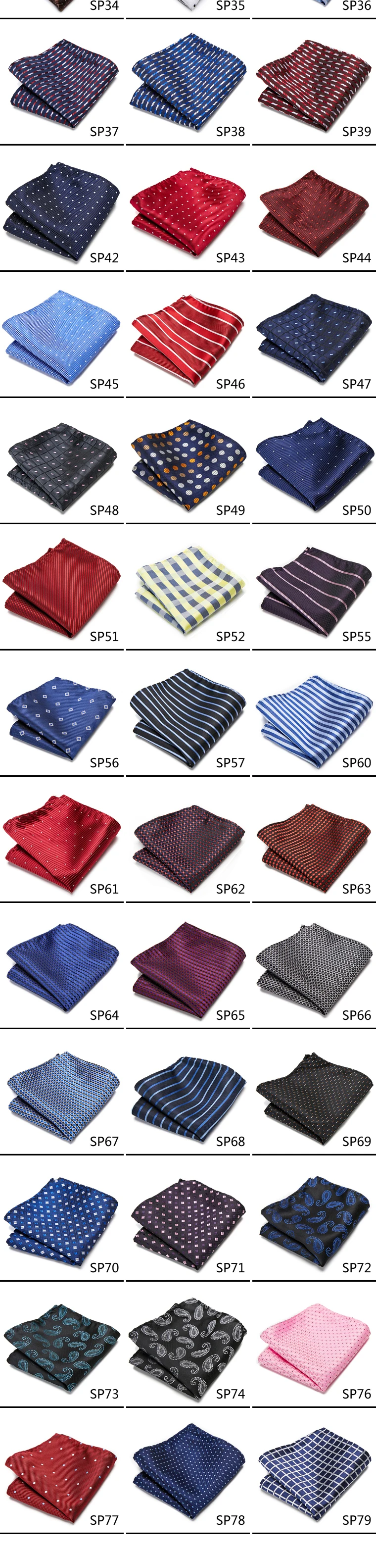 Mix Colors Newest style Classic Silk Pocket Square Handkerchief Clothing accessories Paisley Beige Male Fit Business