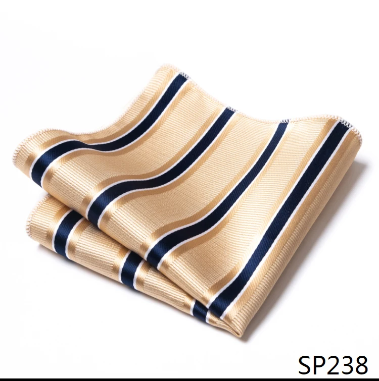 Mix Colors Newest style Classic Silk Pocket Square Handkerchief Clothing accessories Paisley Beige Male Fit Business