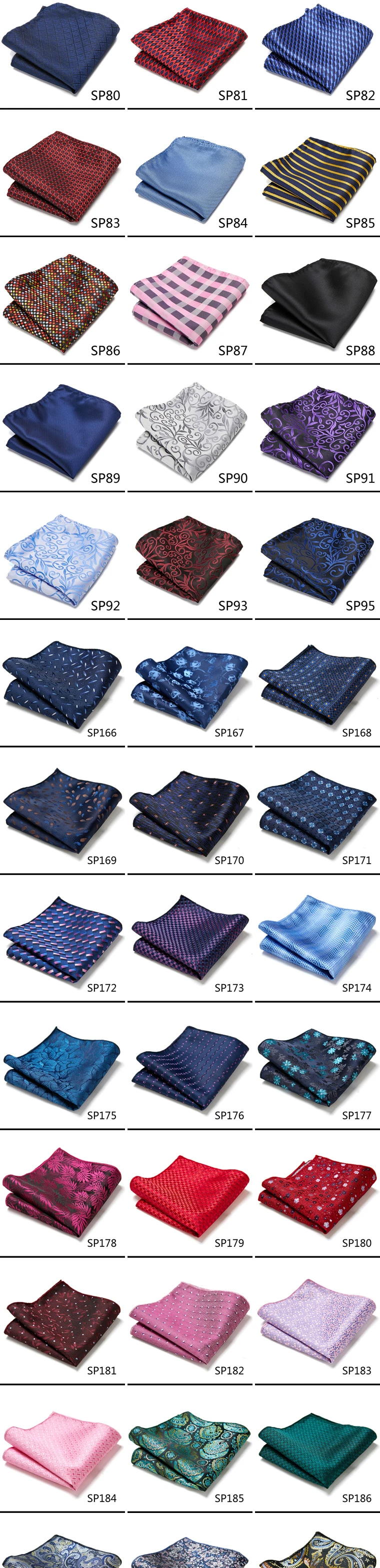 Mix Colors Newest style Classic Silk Pocket Square Handkerchief Clothing accessories Paisley Beige Male Fit Business