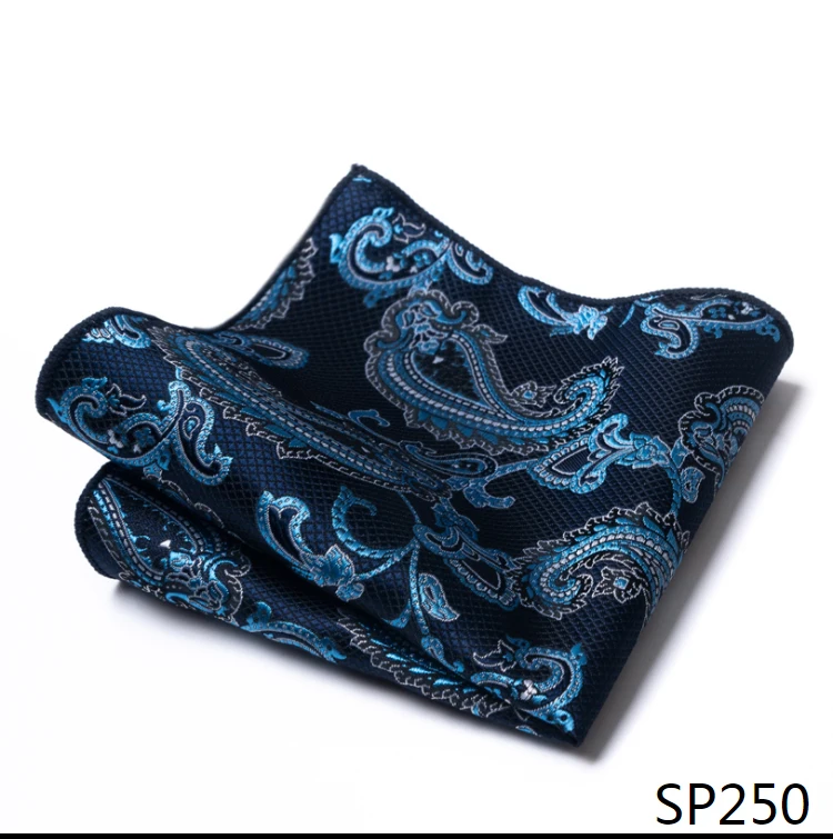 Mix Colors Newest style Classic Silk Pocket Square Handkerchief Clothing accessories Paisley Beige Male Fit Business
