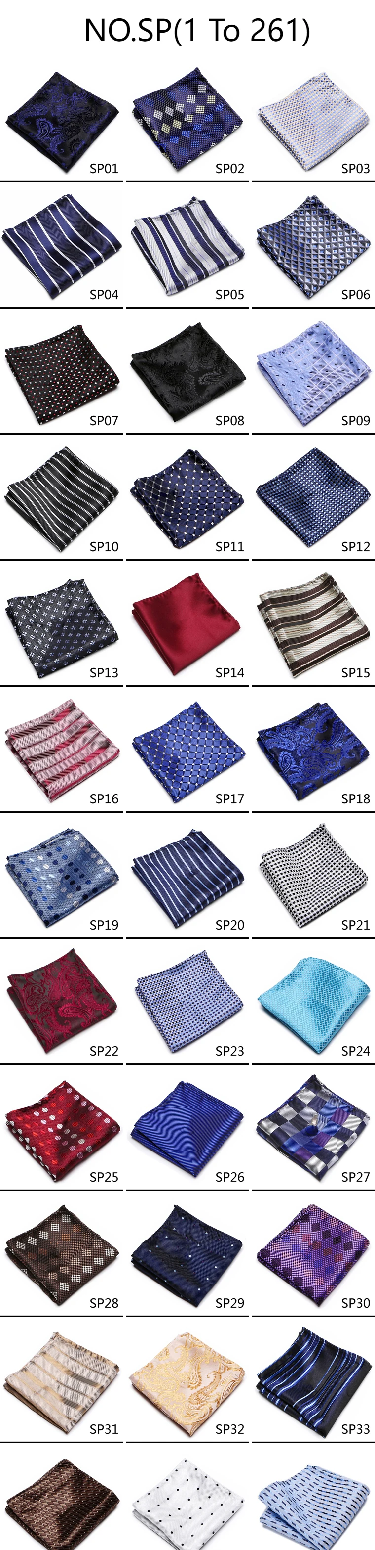 Mix Colors Newest style Classic Silk Pocket Square Handkerchief Clothing accessories Paisley Beige Male Fit Business