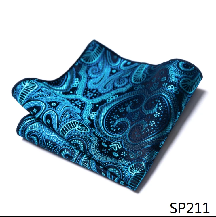 Mix Colors Newest style Classic Silk Pocket Square Handkerchief Clothing accessories Paisley Beige Male Fit Business