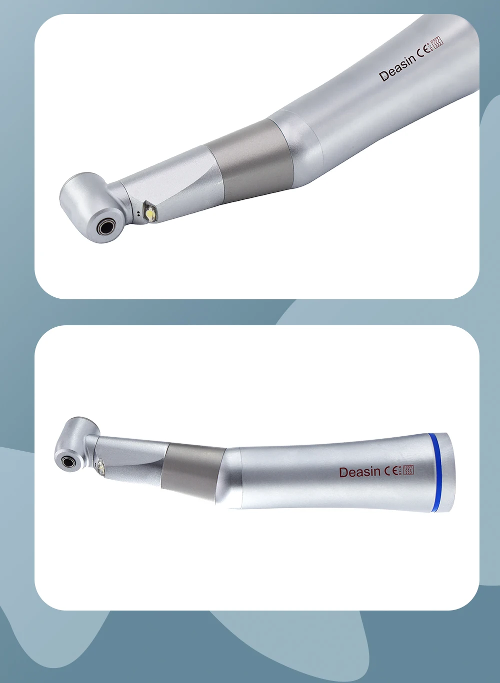 Dental 1: 1 Low Speed Contra Angle Handpiece E-generator Led CA Bur Drill Head Spare Parts Dentistry Tools