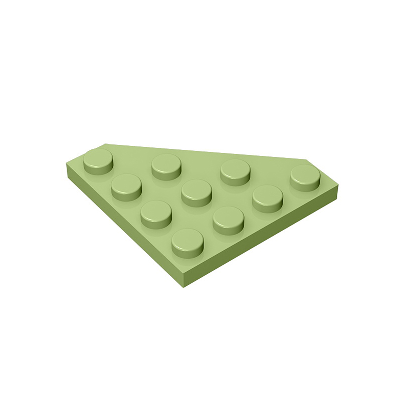 Gobricks GDS-554 Wedge, Plate 4 x 4 Cut Corner compatible with lego 30503 pieces of children's DIY Building Blocks Technical