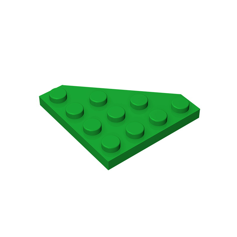 Gobricks GDS-554 Wedge, Plate 4 x 4 Cut Corner compatible with lego 30503 pieces of children's DIY Building Blocks Technical