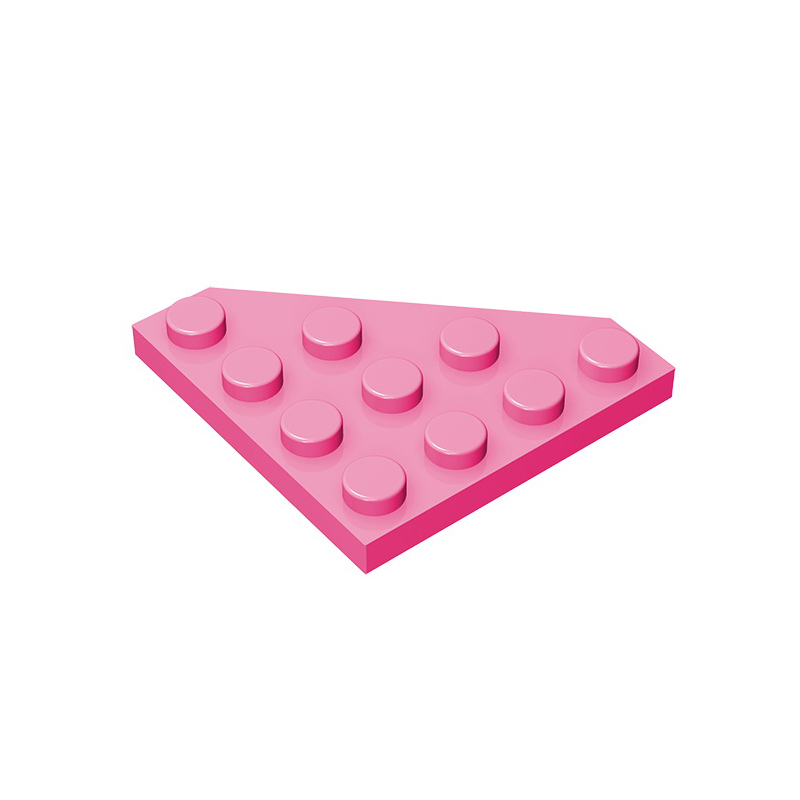 Gobricks GDS-554 Wedge, Plate 4 x 4 Cut Corner compatible with lego 30503 pieces of children's DIY Building Blocks Technical