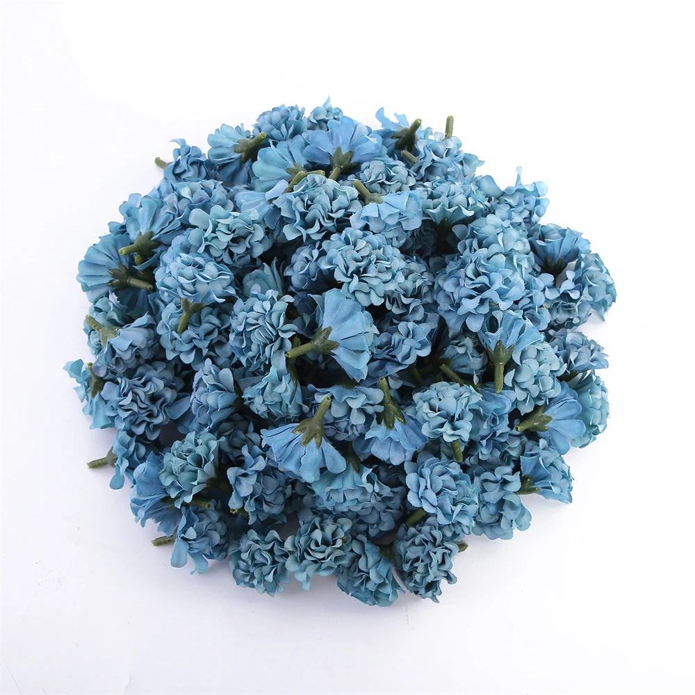 10/30/30Pcs Wholesale Artificial Mini Hydrangea Flower Head For Crafts Carnation Party Home Wedding DIY Wreaths Festival Decor