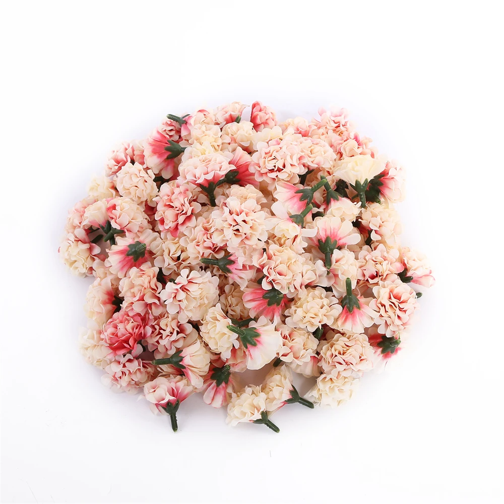 10/30/30Pcs Wholesale Artificial Mini Hydrangea Flower Head For Crafts Carnation Party Home Wedding DIY Wreaths Festival Decor