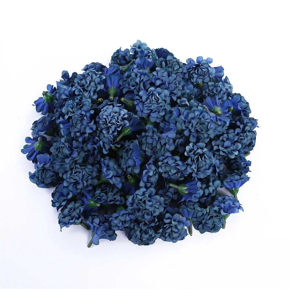10/30/30Pcs Wholesale Artificial Mini Hydrangea Flower Head For Crafts Carnation Party Home Wedding DIY Wreaths Festival Decor