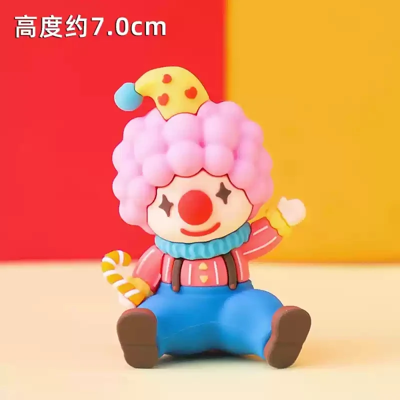 Baby Children's Happy Birthday Cake Topper Costume Circus Clown Elephant Party Dessert Card Dolls Cake Decoration Anniversary