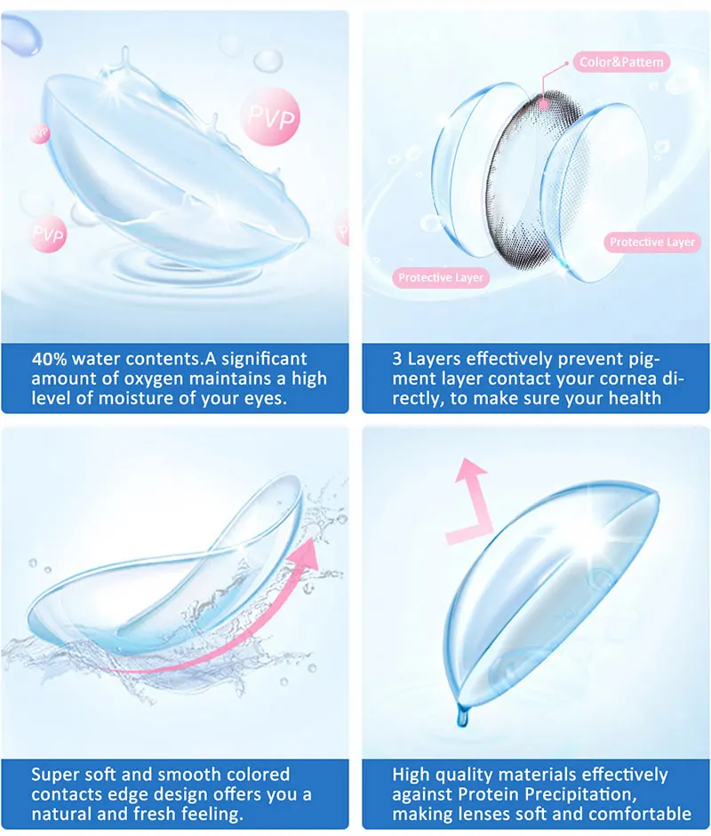 UYAAI Color Anime Cosplay Contacts Lenses Color contact lenses Cosmetic Colored lenses Red Lens white lenses anime accessories