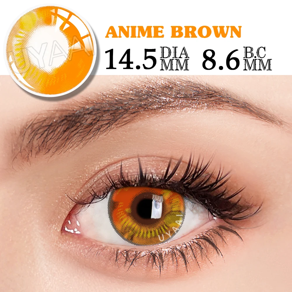 UYAAI Color Anime Cosplay Contacts Lenses Color contact lenses Cosmetic Colored lenses Red Lens white lenses anime accessories