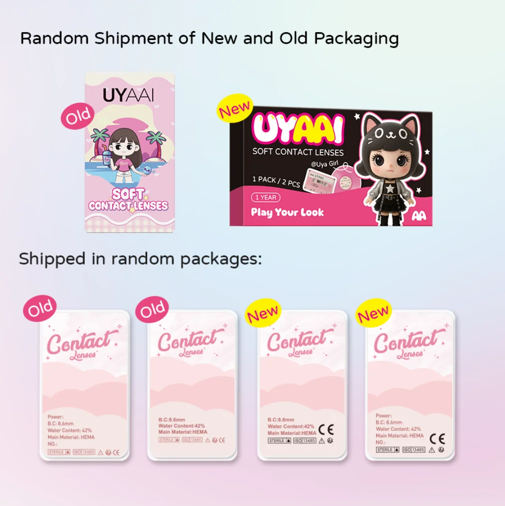 UYAAI Color Anime Cosplay Contacts Lenses Color contact lenses Cosmetic Colored lenses Red Lens white lenses anime accessories