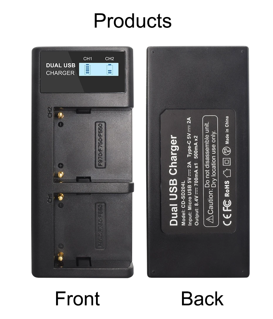 NP-F960 F970 F980 NP F960 LCD Dual Battery Charger for SONY F970 F960 F770 F570 F980 MC1500C PLM-100 CCD-TR910 TR917 TR930