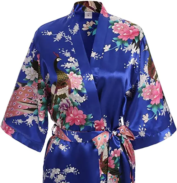 Rayon Robes Women Nightwear Flower Home Clothes Intimate Lingerie Casual Kimono Bath Gown Lady Sexy Night Dress Oversize 3XL