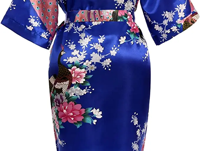 Rayon Robes Women Nightwear Flower Home Clothes Intimate Lingerie Casual Kimono Bath Gown Lady Sexy Night Dress Oversize 3XL