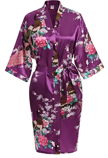 Rayon Robes Women Nightwear Flower Home Clothes Intimate Lingerie Casual Kimono Bath Gown Lady Sexy Night Dress Oversize 3XL
