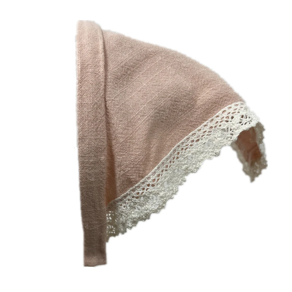 New Spring and Summer Linen Denim Fabric Girls Bandana Hairband Hair Accessories