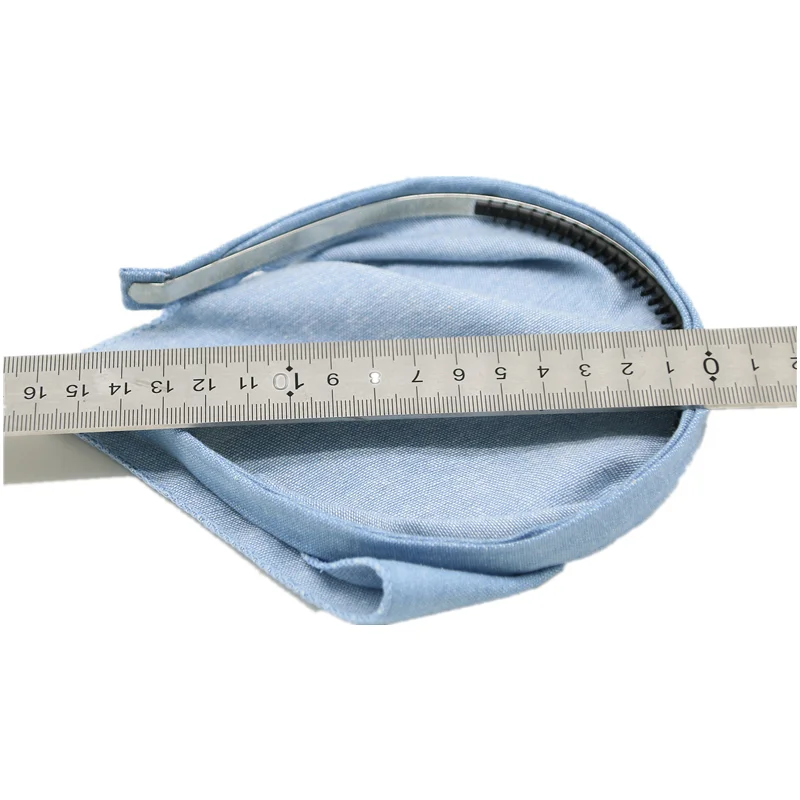 New Spring and Summer Linen Denim Fabric Girls Bandana Hairband Hair Accessories