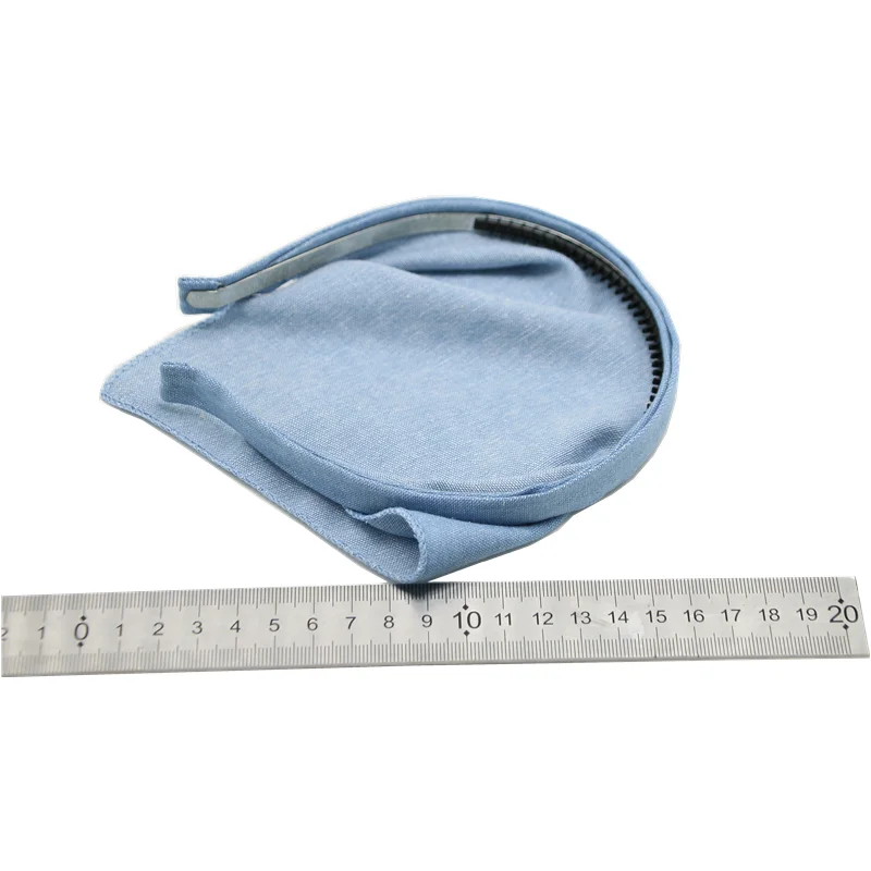 New Spring and Summer Linen Denim Fabric Girls Bandana Hairband Hair Accessories