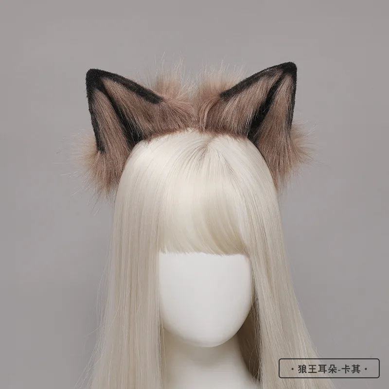 New Red Fox Anime Beast Ear Beast Tail Wolf Ear Cat Ear Headband Custom COSPLAY Hand Made LOL Golden Fox Ears Hair Accessories
