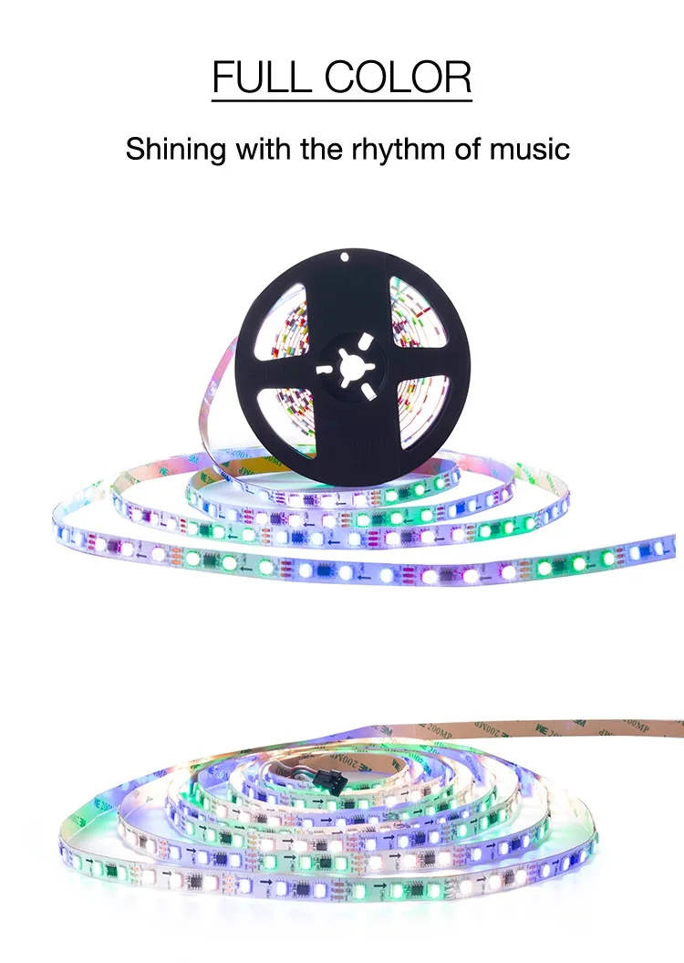5m TM1814 (Similar SK6812) RGBW 4 in 1 Addressable Pixel Led Strip SMD 5050 RGBWW Light 60Leds/m IP20 67 Waterproof DC 12V 24V