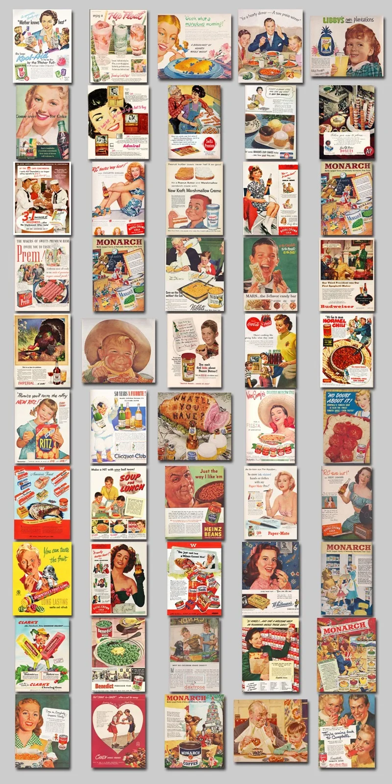10/30/50PCS Vintage Poster Sticker DIY Phone Laptop Luggage Skateboard Graffiti Decals Fun for Kid Gift