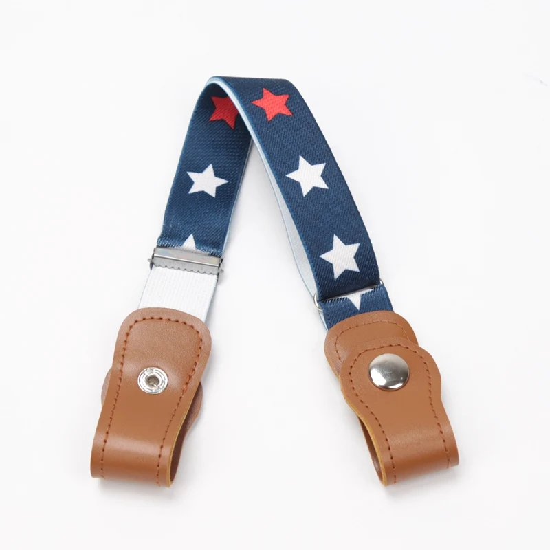 New Child Kids Buckle-Free Elastic Belt No Buckle Stretch Belt for Boys Girls Adjustable Children for Jeans Pants Lazy Belts