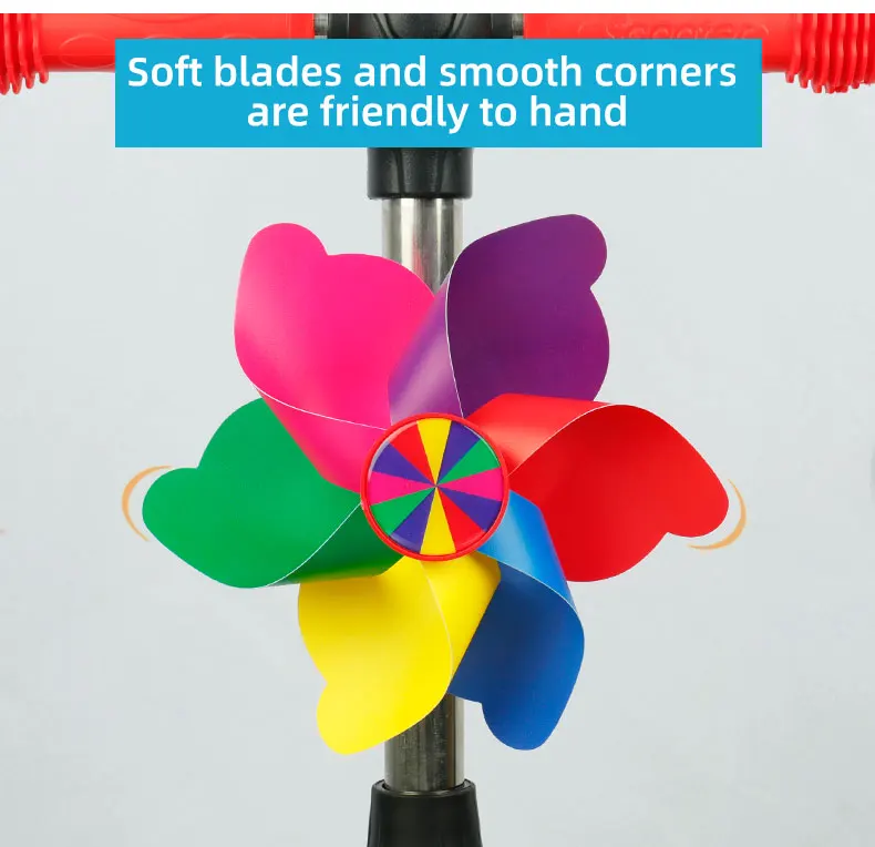 Scooter Tricycle Flower Pinwheel Boys Girls Bike Windmill Decoration Parts DIY Install