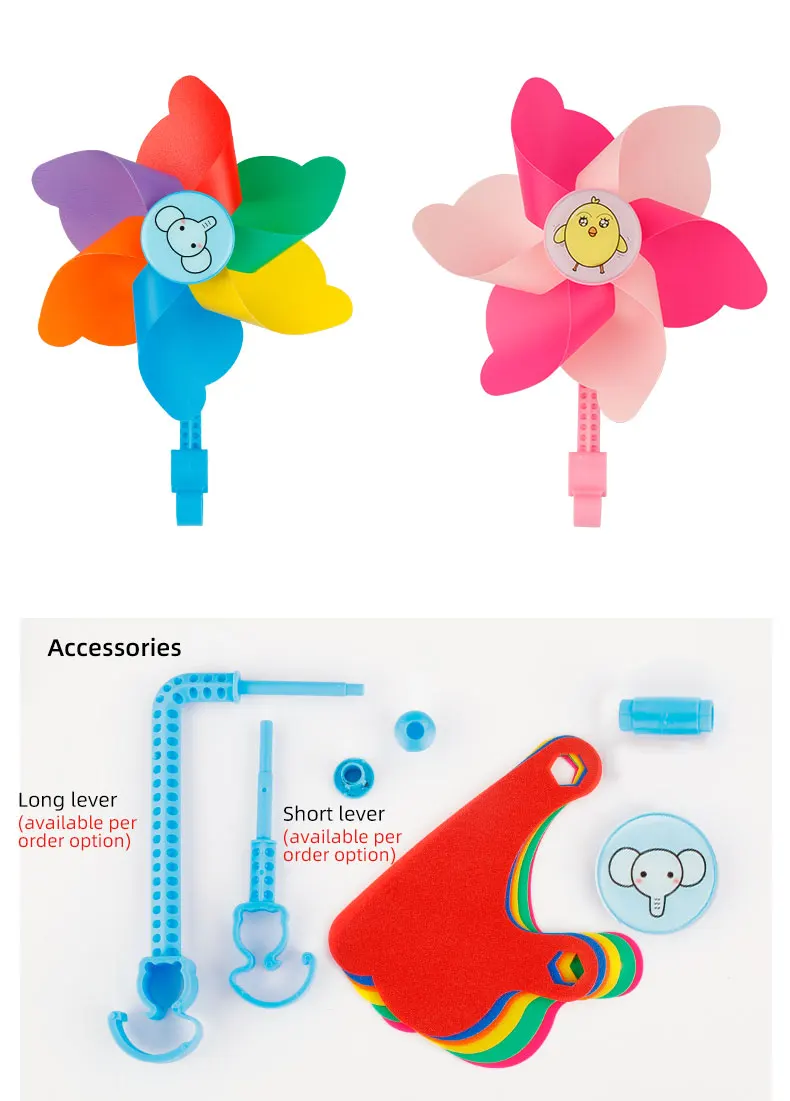 Scooter Tricycle Flower Pinwheel Boys Girls Bike Windmill Decoration Parts DIY Install