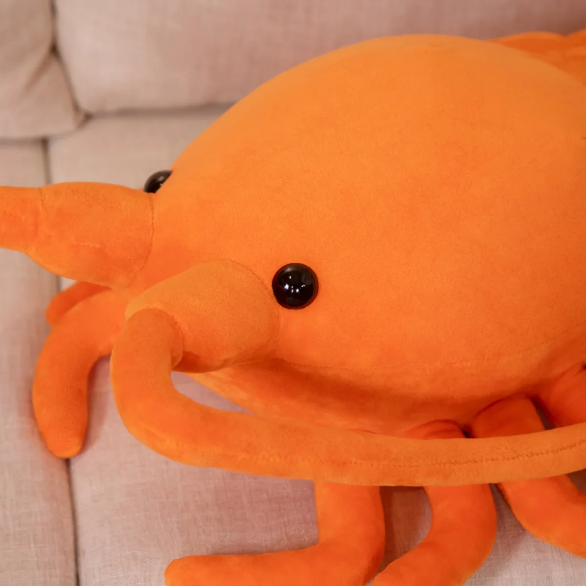 50-65cm Kawaii Red Lobster Plush Toys Stuffed Animal Shrimp Lifelike Crayfish Doll Soft Funny Pillow Birthday Gifts for Kid Baby