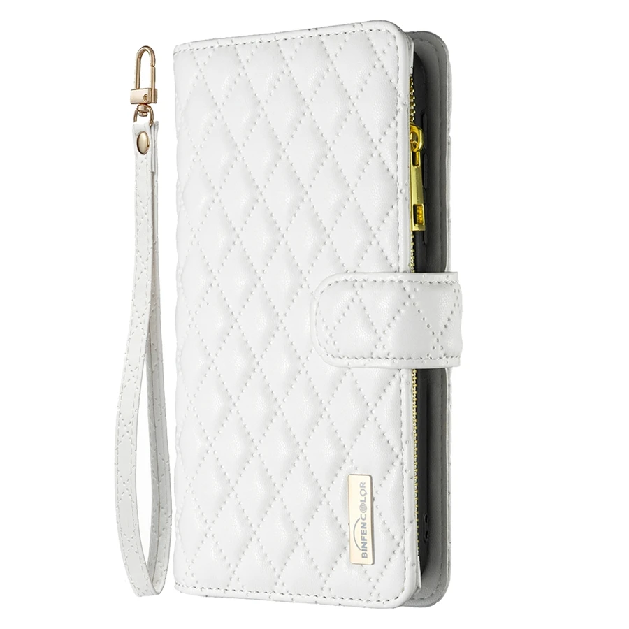 Wallet Small Fragrance Multi-card Slot Zipper Magnetic Flip Leather Case For iPhone 17 Pro Max Air 16e 16 15 Plus 14 13 12 11 XR