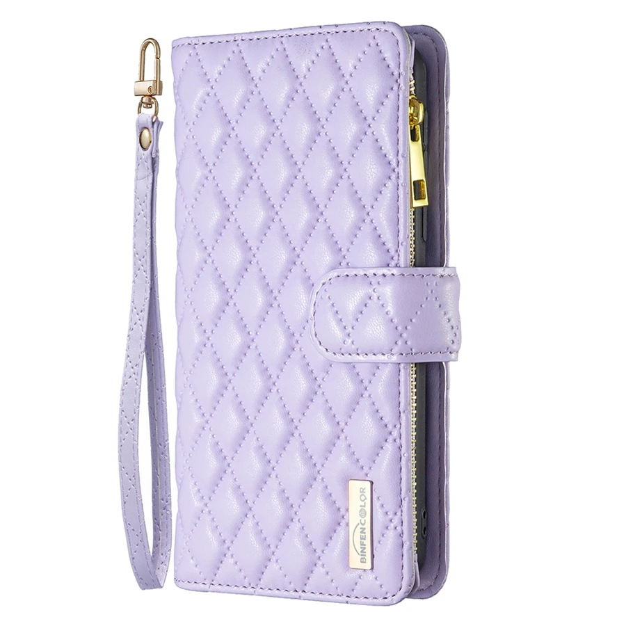 Wallet Small Fragrance Multi-card Slot Zipper Magnetic Flip Leather Case For iPhone 17 Pro Max Air 16e 16 15 Plus 14 13 12 11 XR