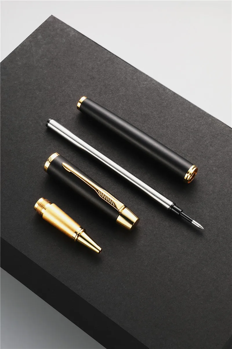Luxury Heavy Feel Metal Ballpoint Pens Business Office Signature Pens Roller Ballpen Writing Gifts School Supplies Stationery