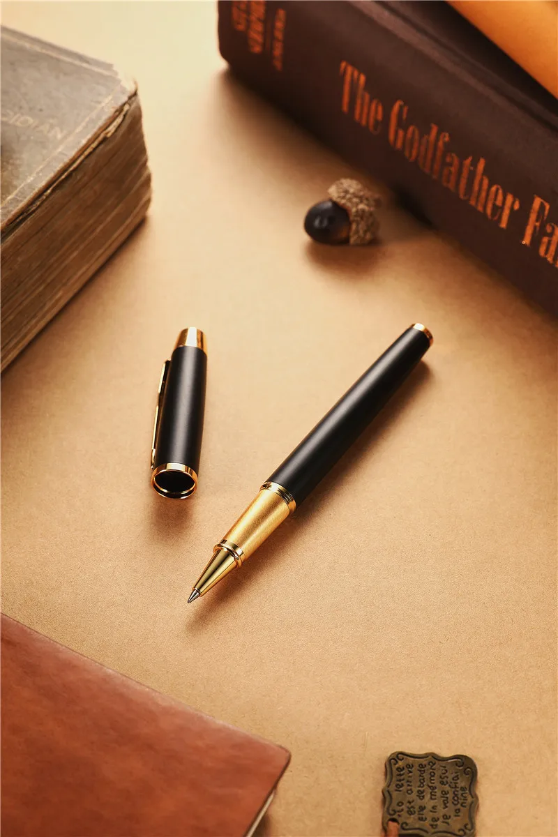 Luxury Heavy Feel Metal Ballpoint Pens Business Office Signature Pens Roller Ballpen Writing Gifts School Supplies Stationery