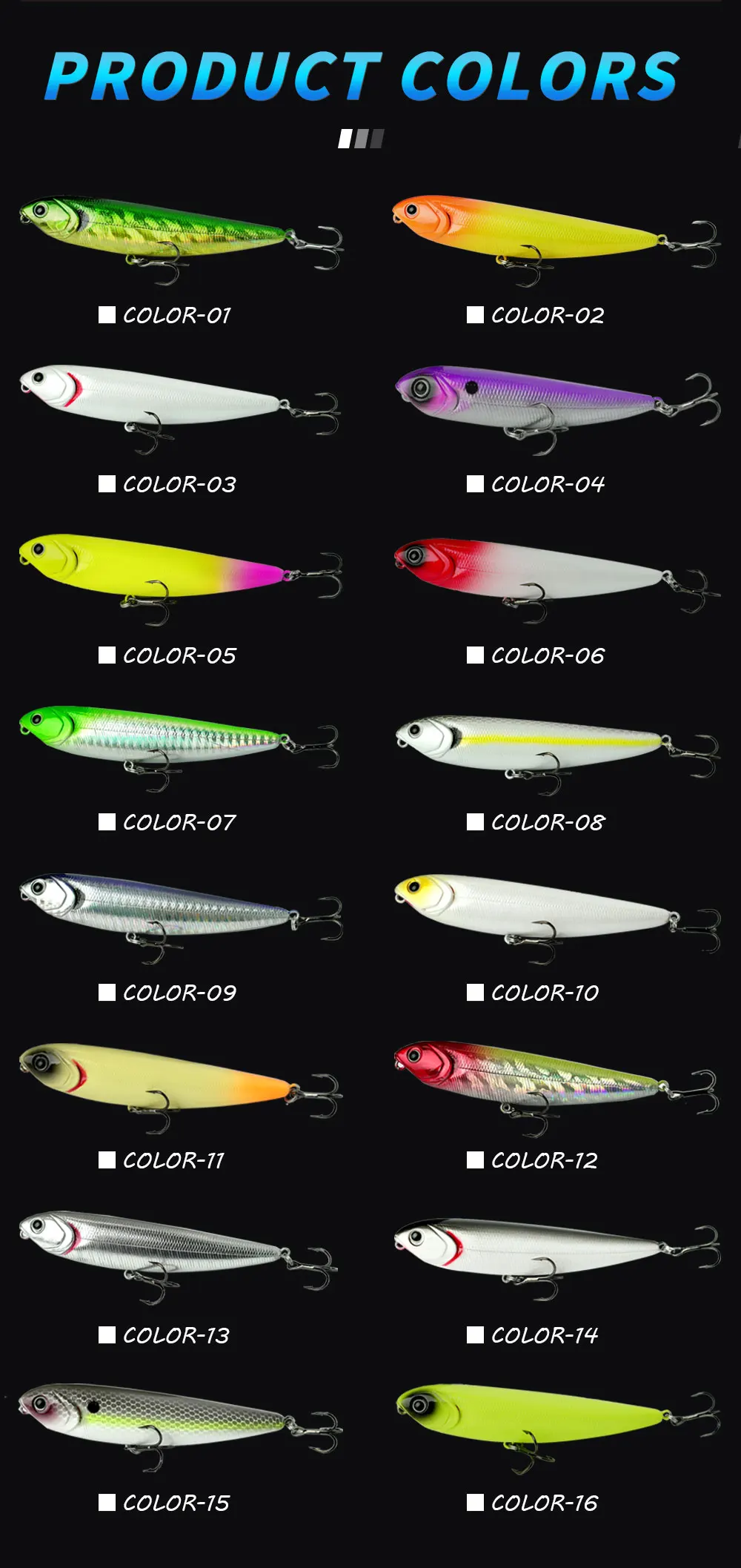 WATERBOY 8cm 9g 10cm 13g Pencil Fishing Lure Hard Artificial Bait Stickbait New Arrive Hot Fish Lure Manufacture Wobbler Pesca