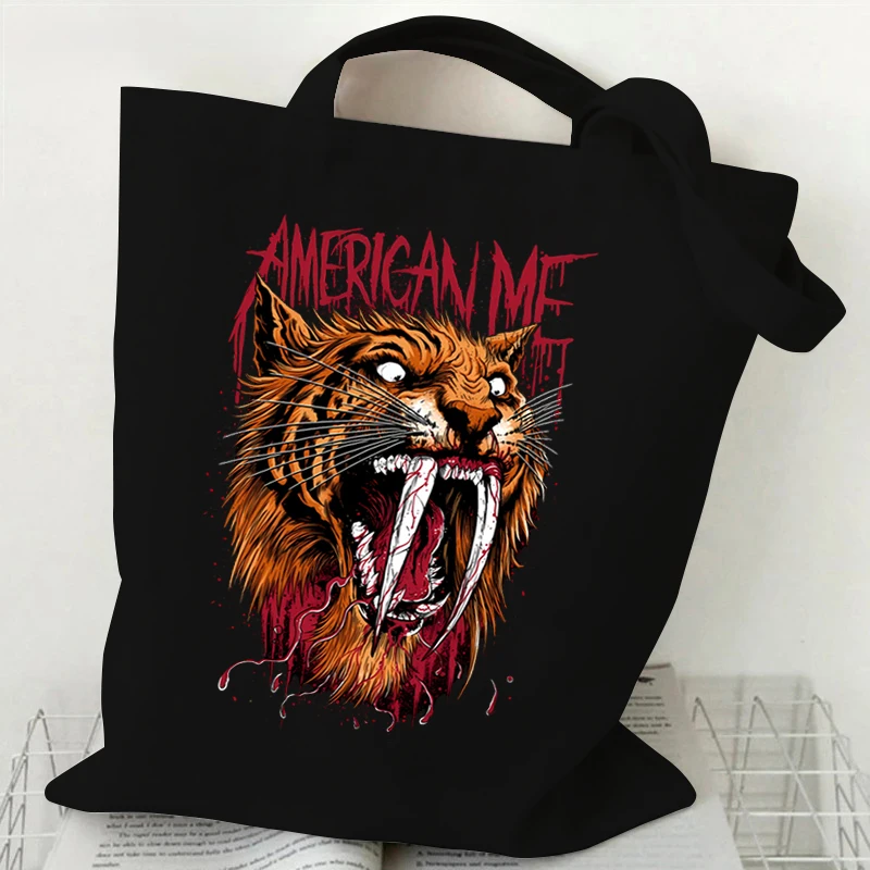 Gothic Style Shoulder Bag 2022 Vintage Shopping Tote Bags Canvas Harajuku Women's Large Capacity Handbags Casual Fashion Bags