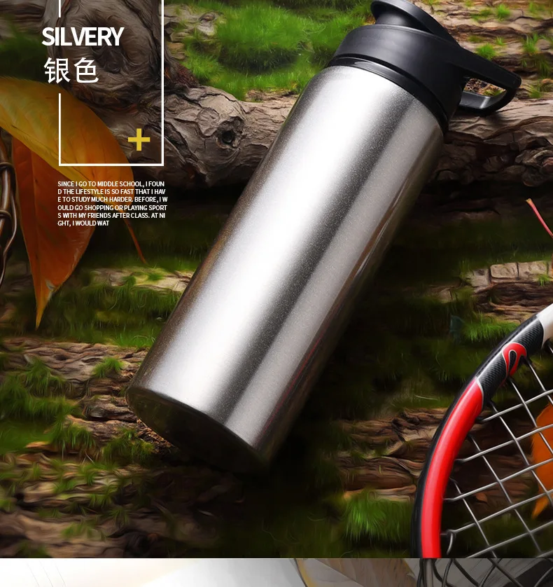 700ml Stainless Steel Cycling Sports Water Bottle Drinking Cold Water Cup for Outdoor Sports Multi Color Options Cycling