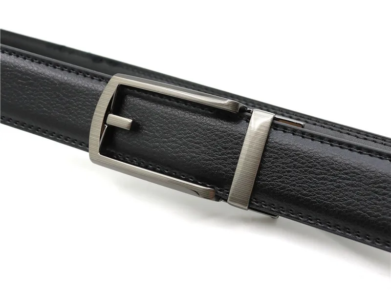 3.5cm Genuine Leather Men's Belt Alloy Automatic Buckle Two-layer Cowhide Business Casual Belt for Men Wholesale