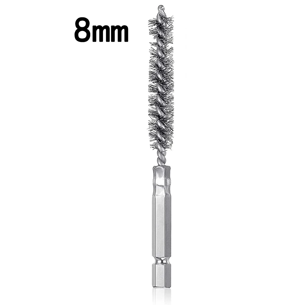 8-19mm Stainless Steel Drilling Brush Twisted Wire Stainless Steel Cleaning Brush For Electric Drill Impact Tools Cleaning