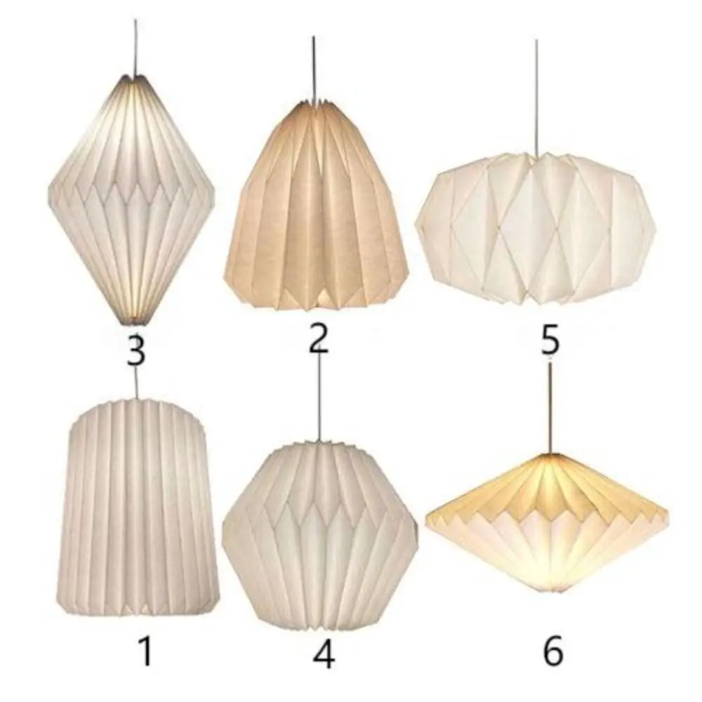 Creative Art Decoration Foldable Living Room Pendant Light Lamp Shade Hanging Ceiling Paper Origami Lantern