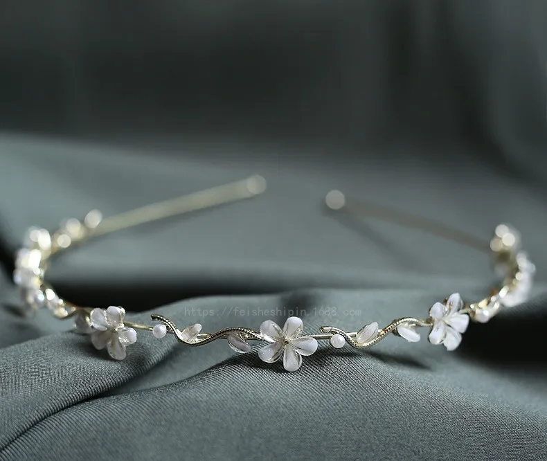 2026 Exquisite Elegant Pearl Rhinestone Flower Hairbands Headband Women Girls Hair Head Hoop Band Accessories Headdress Headwear