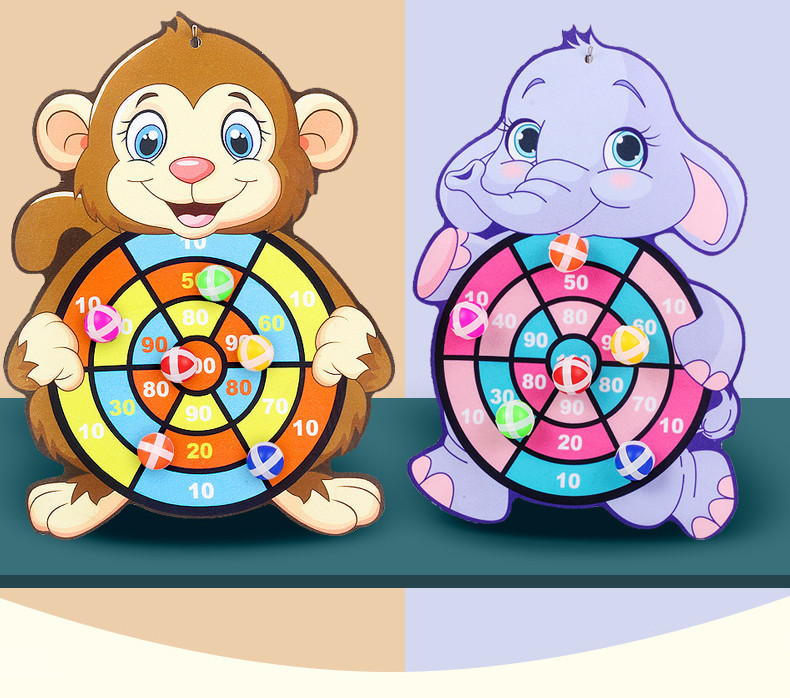 Montessori Dart Board Target Sports Game Toys For Children 4 To 6 Years Old Outdoor Toy Child Indoor Girls Sticky Ball Boys Gift