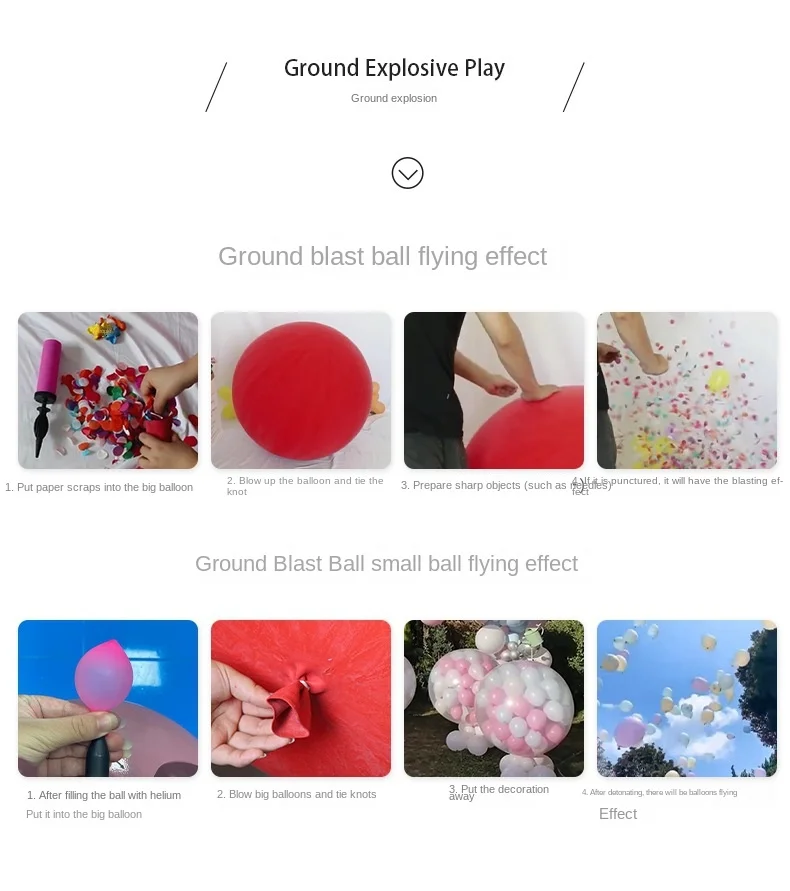 Latex Super Large Balloon 48/72/96/120 Inch Round Weather Balloon Explodes at Opening Ceremony White Groundburst Ball