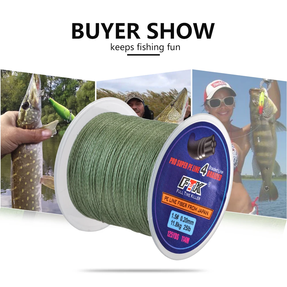 114M PE Line Fishing Wire Multifilament Braided Fishing Line 8-60LB Fishing Line Japan 4 Wire Multifilament Line Fishing Thread