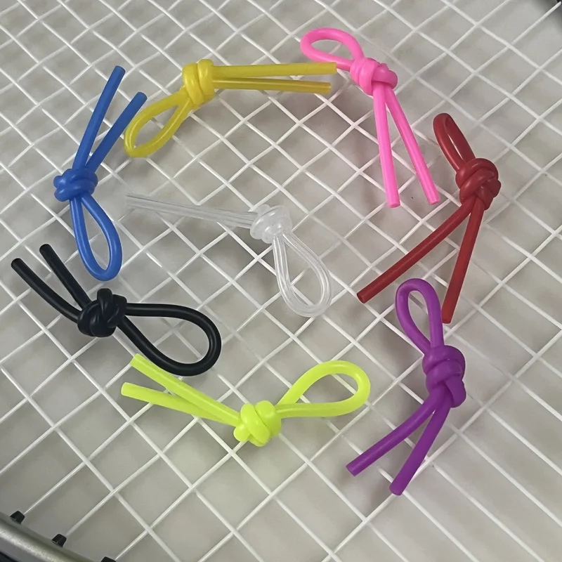 8Pcs/Lot Soft Silicone Tennis Vibration Dampeners Tennis Racket Anti Vibration Knot Squash Racquet Damper Tennis Accessories